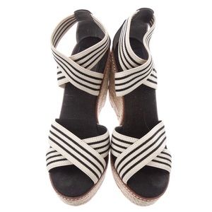 Tory Burch Striped Espadrilles